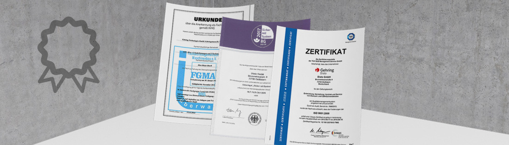 Gehring Quality and Certificates 